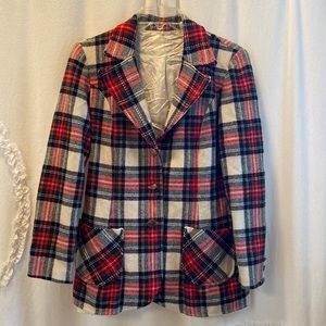 Vintage tartan Blazer Jacket Mr B size S